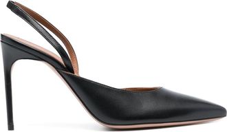 Malone Souliers Gillian 100mm sling-back pumps - women - Calf Leather/Calf Leather/Calf Leather - 40 - Black