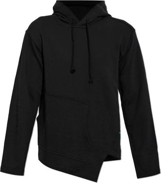 Comme Des Gar&ccedil;ons Asymmetrische Hoodie - Heren - Sweatshirts & Hoodies - Zwart - Maat: L Jersey