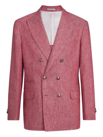 Brunello Cucinelli Blazer denim - Rosso