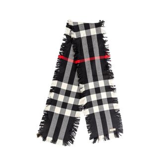 Burberry Geruite Franje Sjaal - 00s