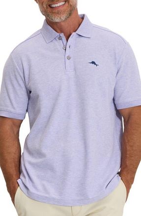 Tommy Bahama Emfielder Icon Solid IslandZone Polo in Dutch Iris Heather at Nordstrom, Size Xxx-Large