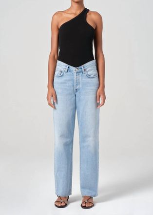 A Gold E V-Waist Baggy Jean In Prevail