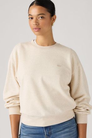 Levi's Everyday Crewneck Sweatshirt - Donna - XL - Neutral / Oatmeal Heather B0279 Bros