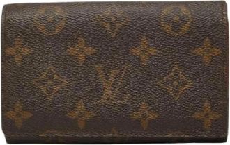Louis Vuitton Pre-owned Vintage Bi-fold Portemonnee - Dames - Vintage Accessoires - Bruin - ONE Size - Leer - Vintage