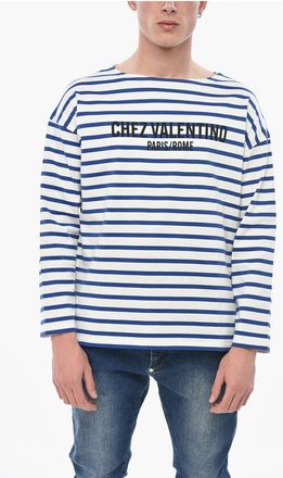 Valentino Two-Tone Striped Long-Sleeve T-Shirt size Xs