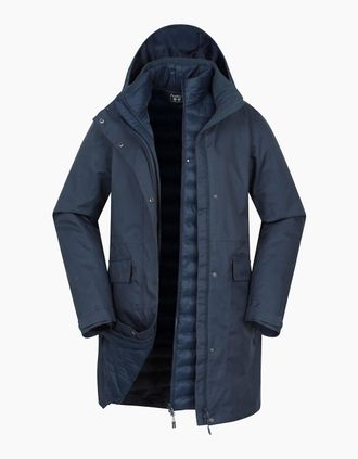 Mountain Warehouse Womens Mountain Warehouse Womens/Ladies Rain On 3 in 1 Waterproof Jacket - Blue - Size: 16