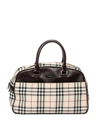 Burberry small Boston handbag - Neutrals