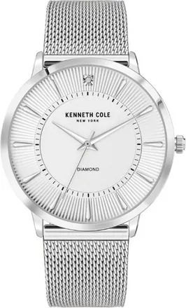 Kenneth Cole Diamond Quartz Silver Dial Mens Watch KCWGG2653004