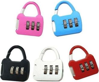 OEM Juego De 5 Candados De Combinaci&oacute;n Multicolores Para Equipaje, Taquillas, Gimnasios Y Uso En Exteriores
