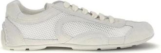Prada Montecarlo Sneakers - Dames - Sneakers - Wit - 41 EU - Leer - Schoenen