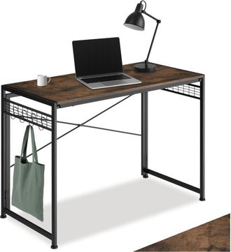 TecTake Tectake - Scrivania Paterson pieghevole 102 x 51 x 77 cm - Scrivania, tavolo da lavoro, tavolo da ufficio