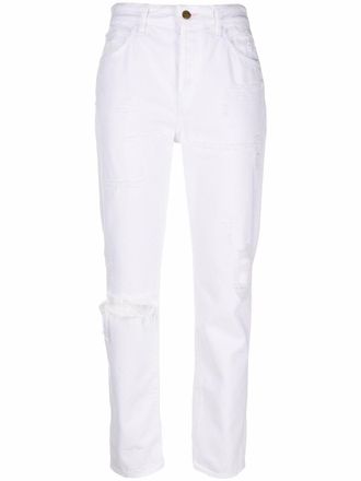 Washington Dee-Cee slim-cut ripped jeans - women - Organic Cotton - 27 - White