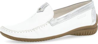 Gabor Womens Slippers, Womens Slip On,Lightweight Extra Wide (G), White Silver 50, 7.5 UK, 46.090