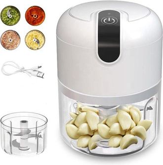 OEM Prensa De Ajos El&eacute;ctrica De 250 Ml, Picadora Inal&aacute;mbrica Para Ajo Y Verduras, Potente Mini M&aacute;quina De Cocina Para Picar R&aacute;pidamente, Rosa