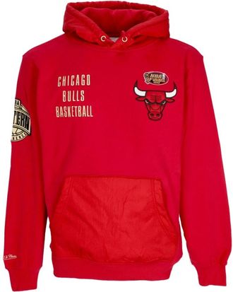 Mitchell & Ness Chicago Bulls Vintage Logo Hoodie - Heren - Hoodies - Rood - L - Katoen - Hoodies & sweatvesten