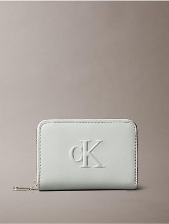 Calvin Klein Womens Sculpted Impression Wallet - Green