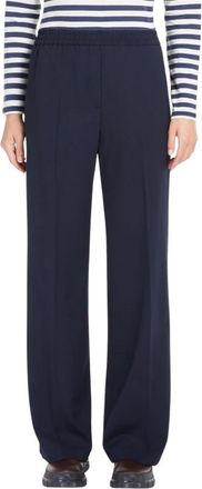 Max Mara Wide Broeken - Dames - Wijde Broeken - Blauw - L - Broeken