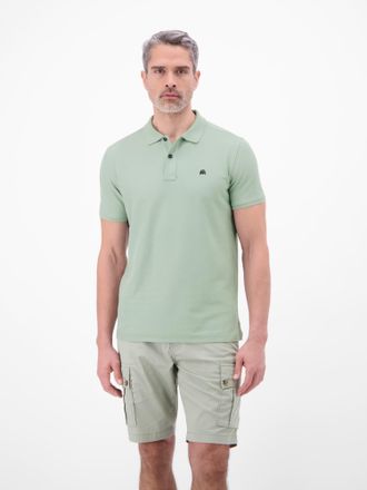 Lerros Poloshirt LERROS COOL & DRY, Herren, Gr. XL, basalbay gr&uuml;n, Single Jersey, Obermaterial: 60% Baumwolle, 40% Polyester, unifarben, normal h&uuml;ftbedeckend