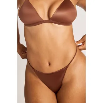 Negative Underwear Glac&eacute; String Thong in Syrup at Nordstrom, Size Xx-Large