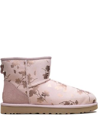 UGG Foil laarzen met bloemenprint - Roze