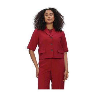Moss Copenhagen Dames, Jassen, Rood, Maat: XL Leer