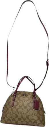 Coach Pre-owned Signature Sufflette Handbag - Dames - Vintage Handtas - Bruin - ONE Size - Leer - Vintage