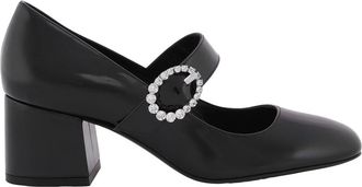 Stuart Weitzman Sloane Mary Jane Block-Heel Pumps, Brand Size 36 ( US Size 5.5 )