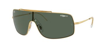 Ray-Ban Wings III Dark Green Shield Unisex Sunglasses RB3897 001/71 136