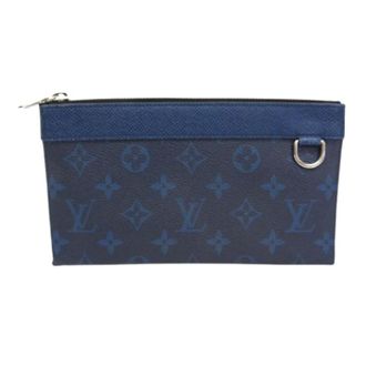 Louis Vuitton Pre-owned Clutches, male, Blue, Size: ONE SIZE Pre-owned Pochette Discovery PM