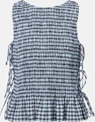 Ganni Top a quadretti