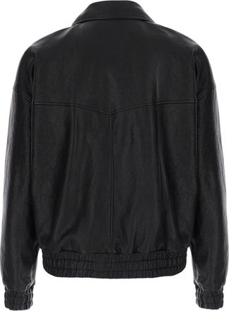 Saint Laurent Mens Leather Jacket Black Lambskin Coat