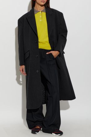 Marni Wool Coat, Womens, Grey