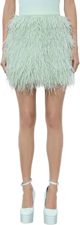 Alice & Olivia Alice + Olivia Cina Feather Skirt