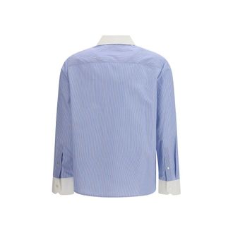 Tory Burch Womens Blue Cotton Pattern Shirt