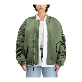 Alpha Industries Ma-1 UV Bomber Jacket - unisex - Trainingsjackets - Groen - M - Polyester - Fitness