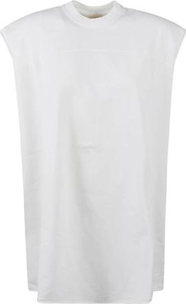 Mordecai Sleeveless Tanktop met Strepen op de Rug - Dames - Tops zonder mouwen - Wit - S - Katoen - Tops