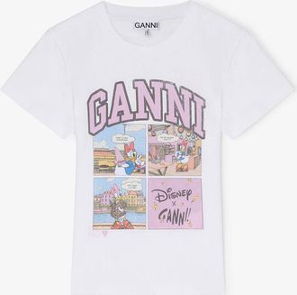 Ganni x Disney Daisy Duck Baby Fit T-shirt Size XXS - White