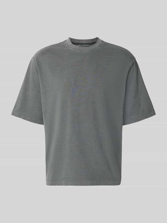 Selected Boxy Fit T-Shirt aus reiner Baumwolle Modell CORY in Dunkelgrau, Gr&ouml;&szlig;e XL