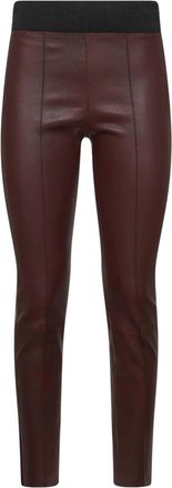 Brunello Cucinelli Pantaloni in pelle - Rosso