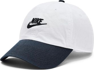 Nike Club Unstructured Futura Wash Cap Baseball Caps White/Black/Black : LG/XL, Cotton