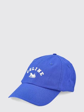 Celine Cappello da baseball in cotone con logo ricamato a contrasto