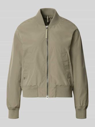 Camel Active Regular Fit Jacke mit Stehkragen in Khaki, Gr&ouml;&szlig;e 34