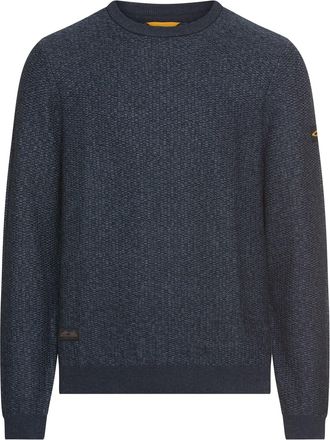 Camel Active Strickpullover CAMEL ACTIVE, Herren, Gr. 4XL, tinted blau, Strick, Obermaterial: 70% Baumwolle, 30% Polyacryl, Strukturmuster, unifarben, regular fit 