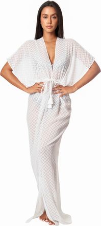 La Moda Clothing Chrystal Chevron Cover Up Maxi Dress