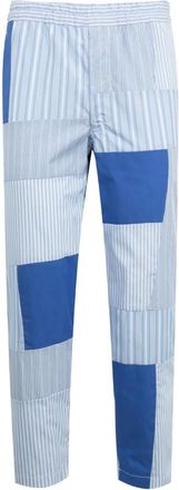Comme Des Garçons Pantaloni con design patchwork - Blu