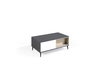 Pondecor Interiorismo Mesa centro elevable gris-bl-vis&oacute;n. Patas negro. 100 x 60 x 40/53H cm