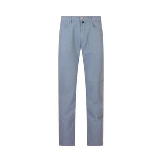 Incotex Slim-Fit Stretch Denim Broek - Heren - Jeans - Blauw - Maat: W34 Denim