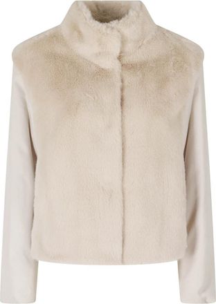 Herno Faux Fur Shearling Jassen - Dames - Jassen - Beige - S - Jassen
