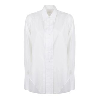 Maison Margiela Shirts, female, White, Size: XS Cotton Shirt