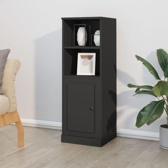 vidaXL Vidaxl - Aparador Alto Madera Contrachapada Negro 36x35,5x103,5 Cm
